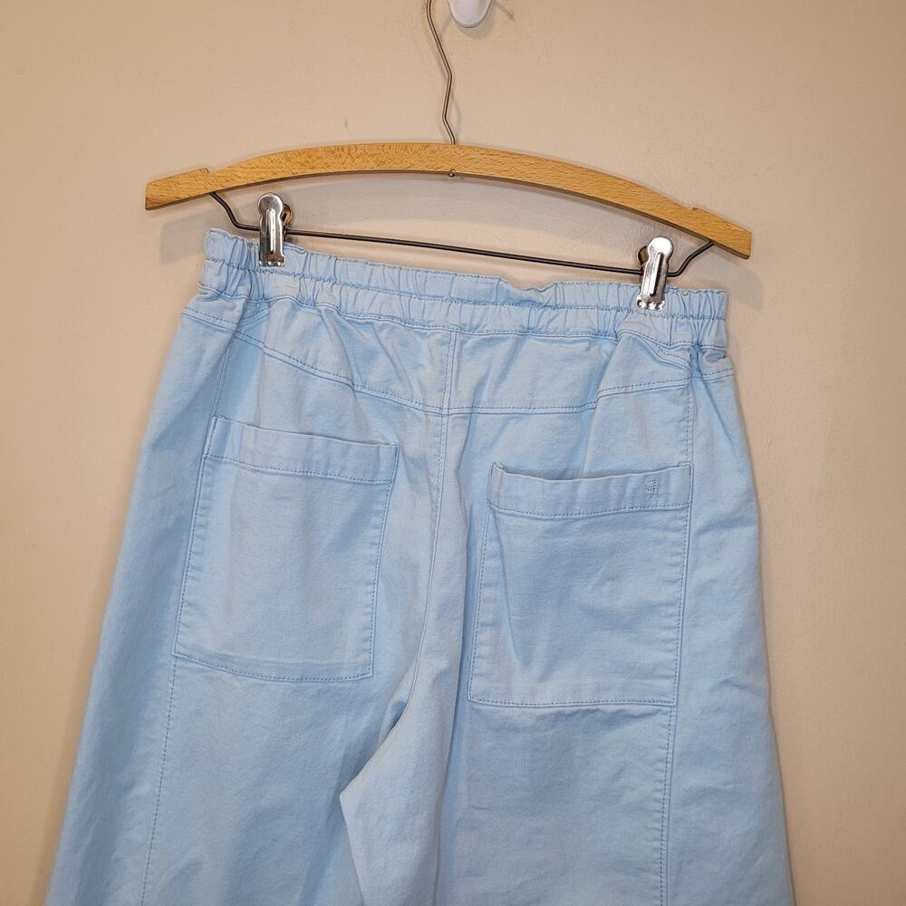 Pilcro Light Blue Izzie Barrel Wide Leg Elastic Waist Pants Small Boho Chic - Picture 7 of 11